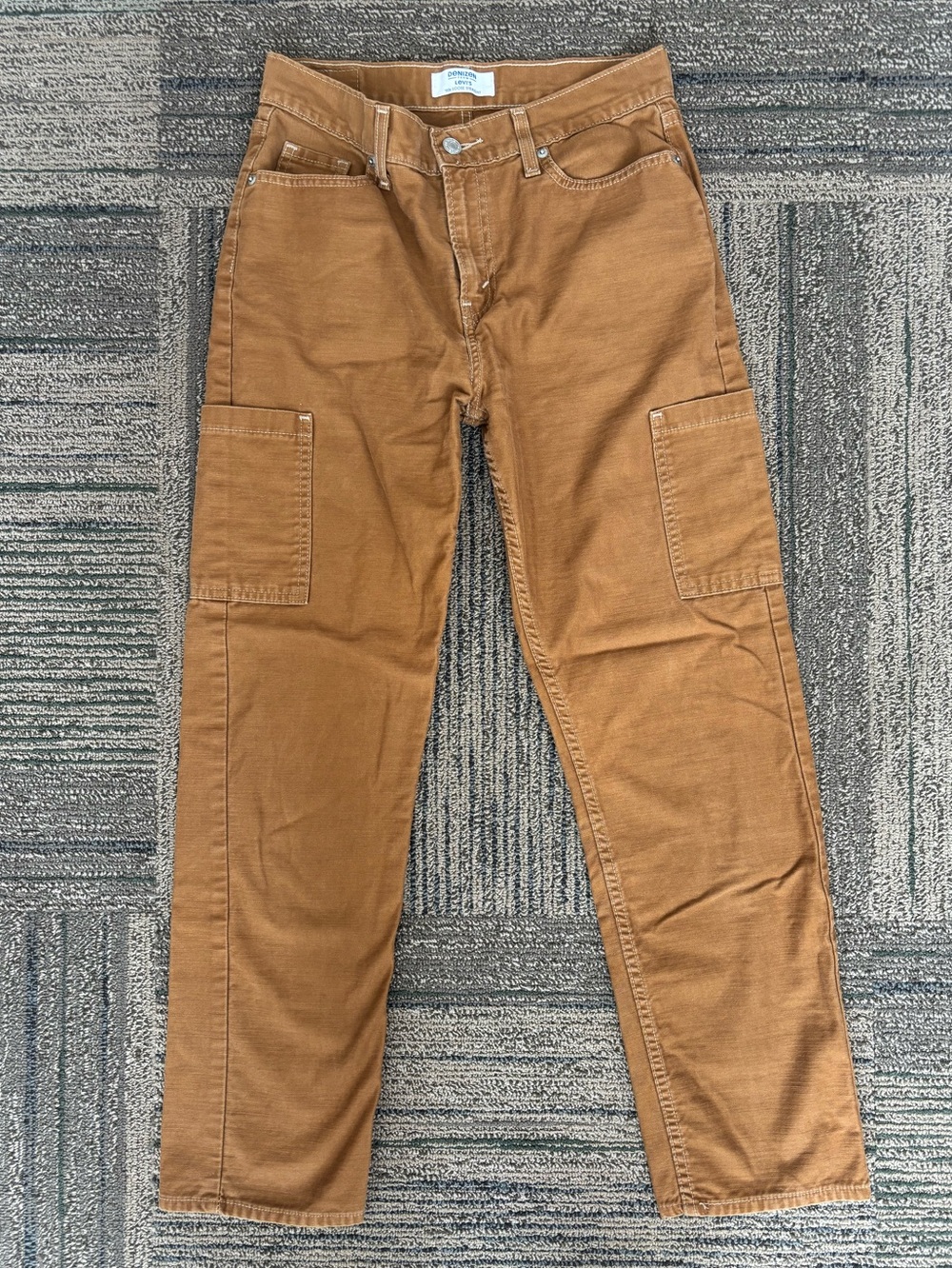 Levi’s Denizen Brown Cargo Pants 100% Cotton size 2 / 26